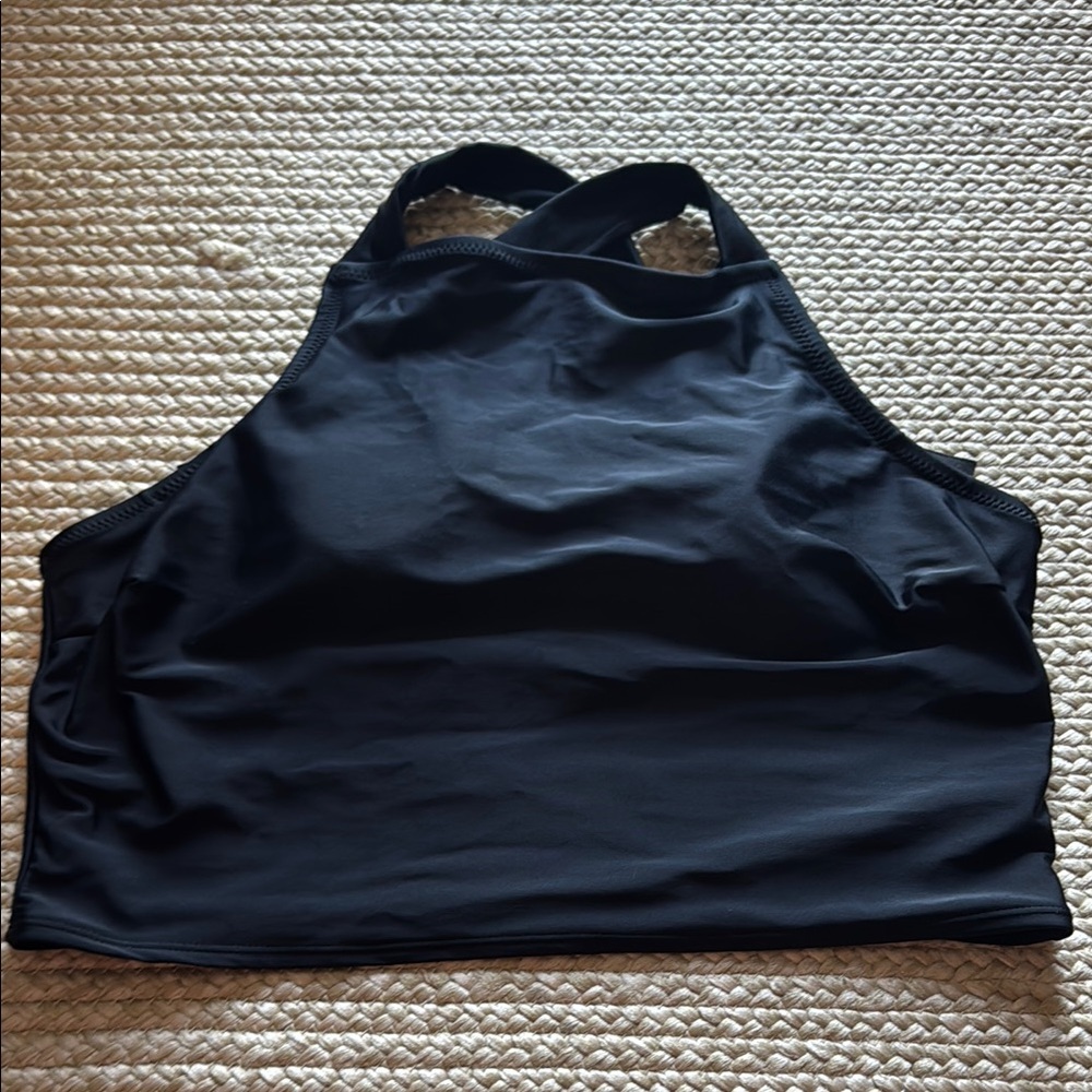 Black Women's Longline Top